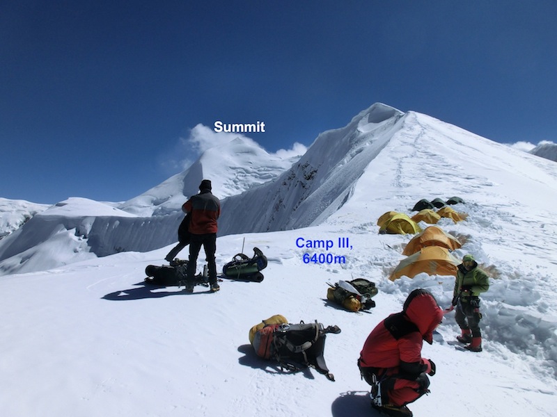 Camp III Mt. Himlung Expedition
