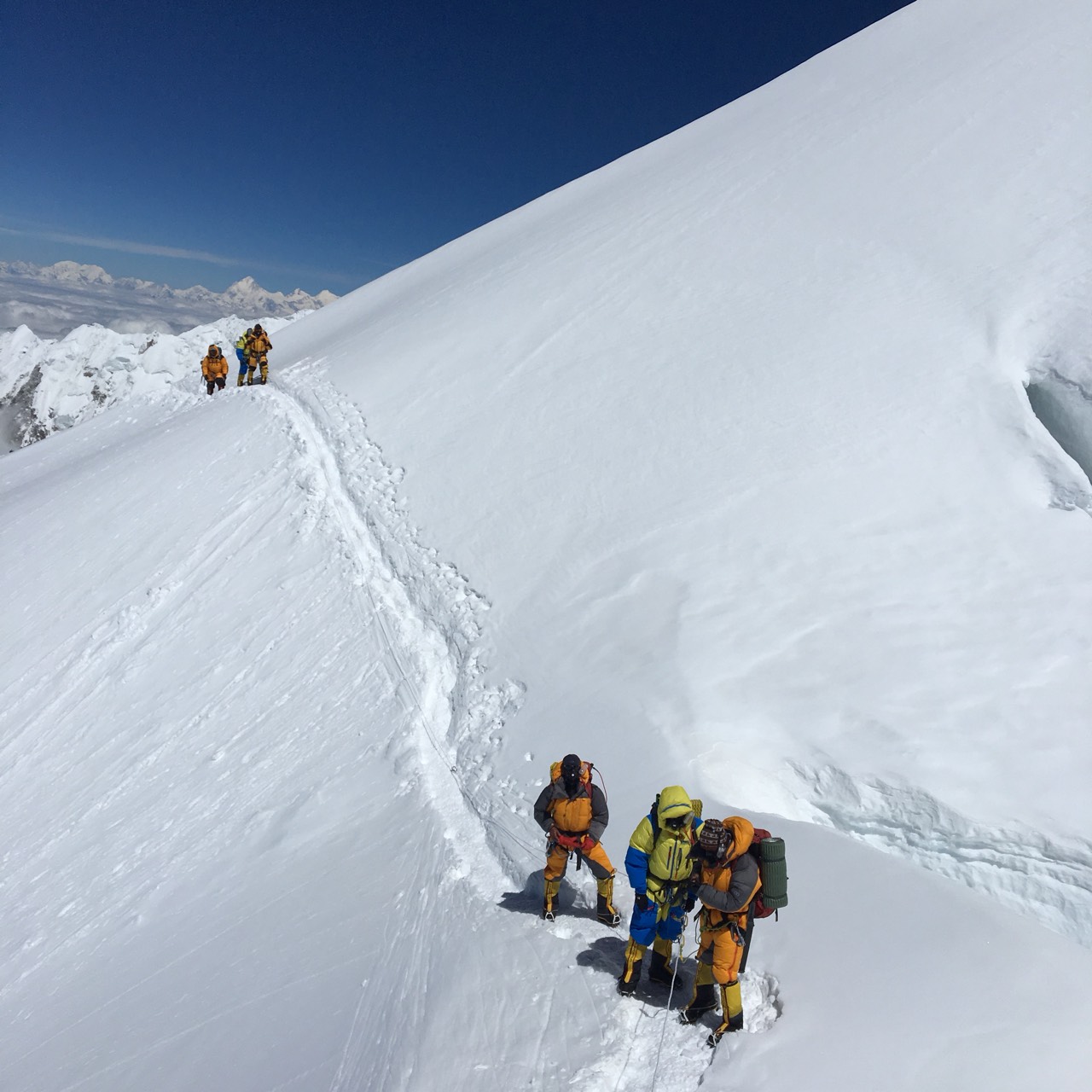Climbing on Mt. Kanchenjunga Expedition